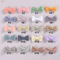 baby bow hair clip for girls kids hair accessories children linen hairpins infant solid barrettes newborn photo props wholesale