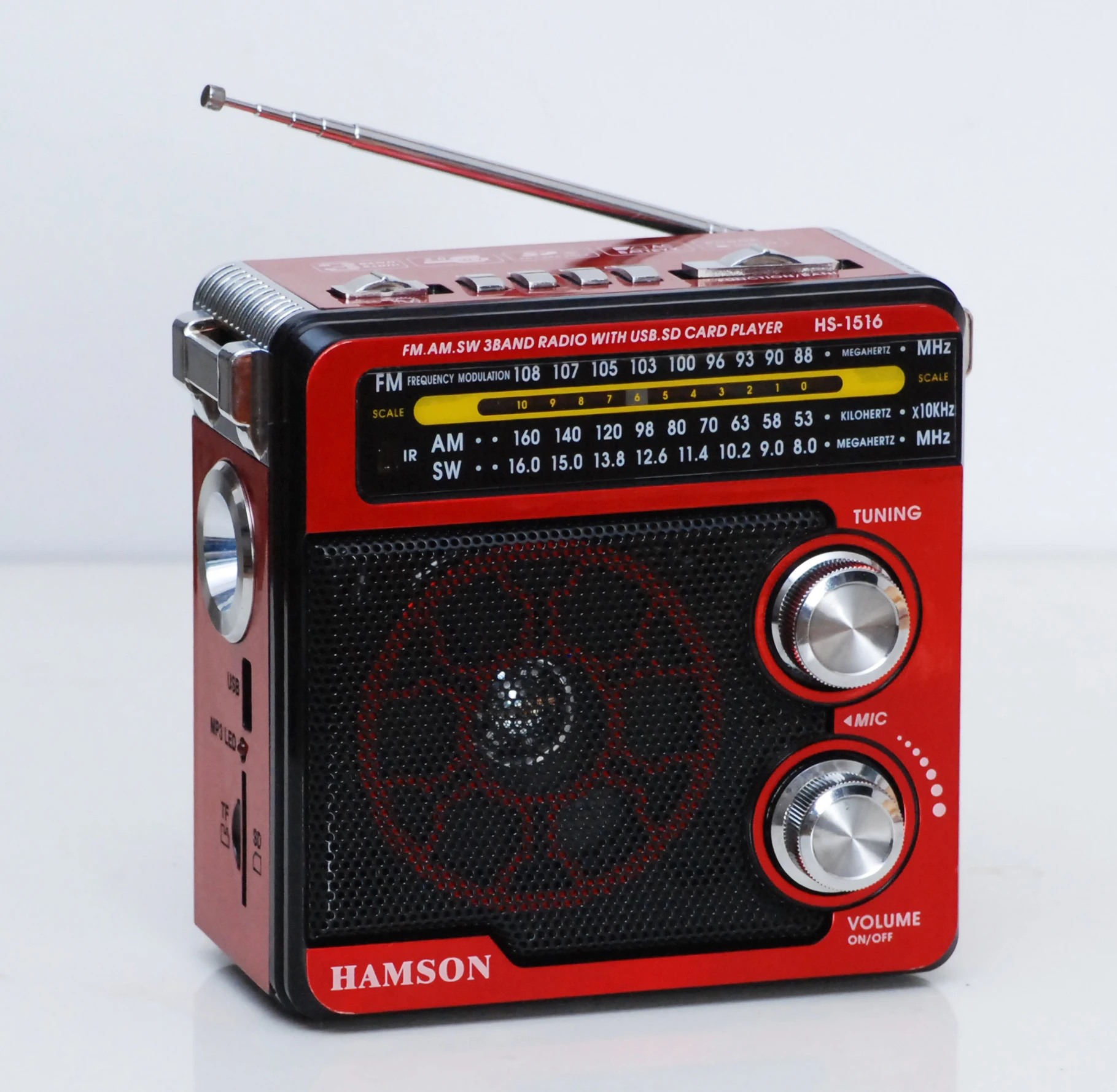 Hot Sale Portable FM/AM/SW 3 Band Radio With USB/TF /SD MP3 Player Function | Электроника