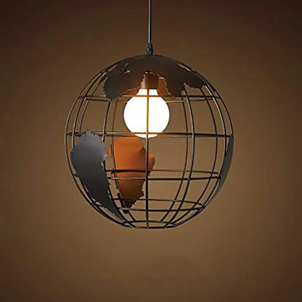 Земля Форма промышленный Винтаж Стиль люстры простой из кованого железа