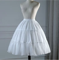 in stock petticoats cheap 2021 crinoline white a line bridal underskirt slip 2 hoops petticoat for evening prom wed
