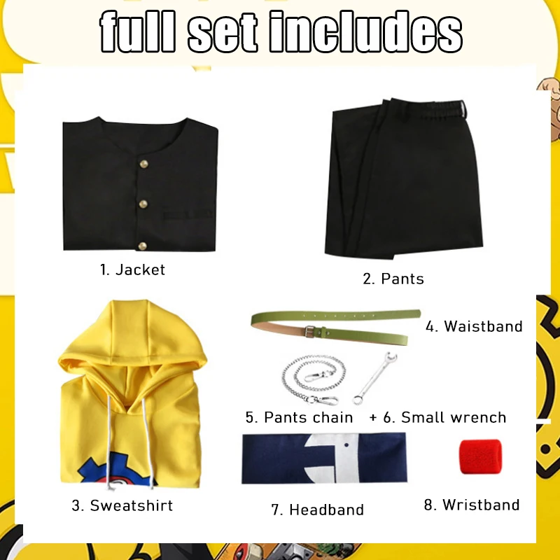 Reki Kyan Cosplay Costume Anime Sk8 The Infinity Jack Suit Hoodie Red Wig Pants Headdress Accessories Men Women SK∞ Uniform |