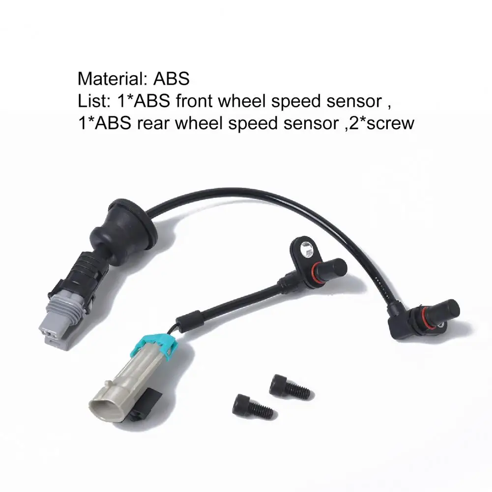 

50% Hot Sales 2Pcs Speed Sensor with Harness Anti-oxidizing Hard Front Rear ABS Wheel Speed Sensor 96626078 96626080 for Chevy C