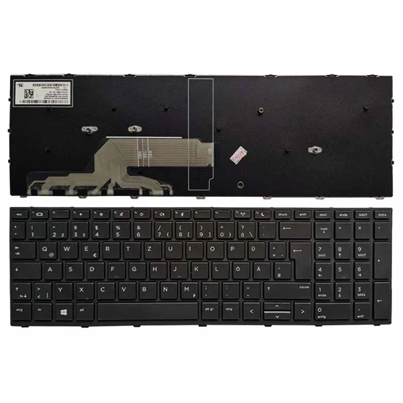 Новая немецкая клавиатура для ноутбука HP Probook 450 G5 455 470 GR черная рамка | Компьютеры