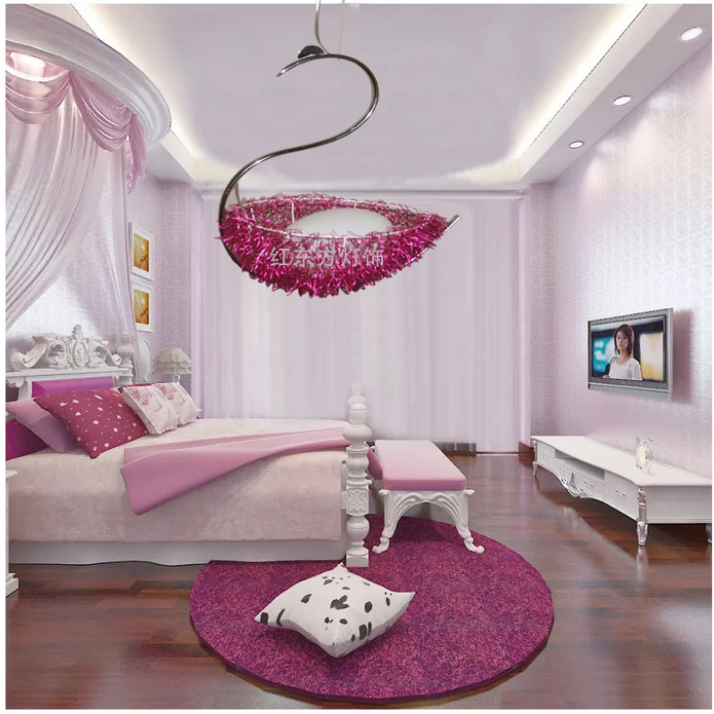 

TT Swan Chandelier Bird's Nest Creative Personality Chandelier Bedroom Dining Room Modern Minimalist Art Children's Room