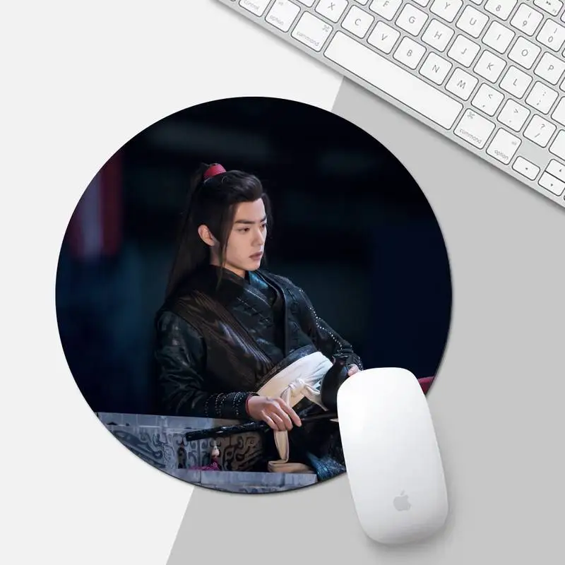 

chenqingling Durable Rubber Mouse Mat Pad Desk Table Protect Game Office Work Round Mouse Mat pad XL Non-slip Laptop Cushion