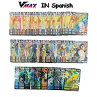 Новейшие карты аниме с покемонами на испанском, радужном, Charizard VMAX, голографические игральные карты, Castellano Espaol, детские игрушки