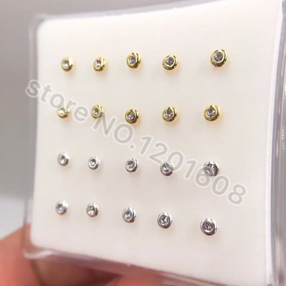 2020 Новое поступление серьги для пирсинга носа из серебра 925 пробы с кристаллами