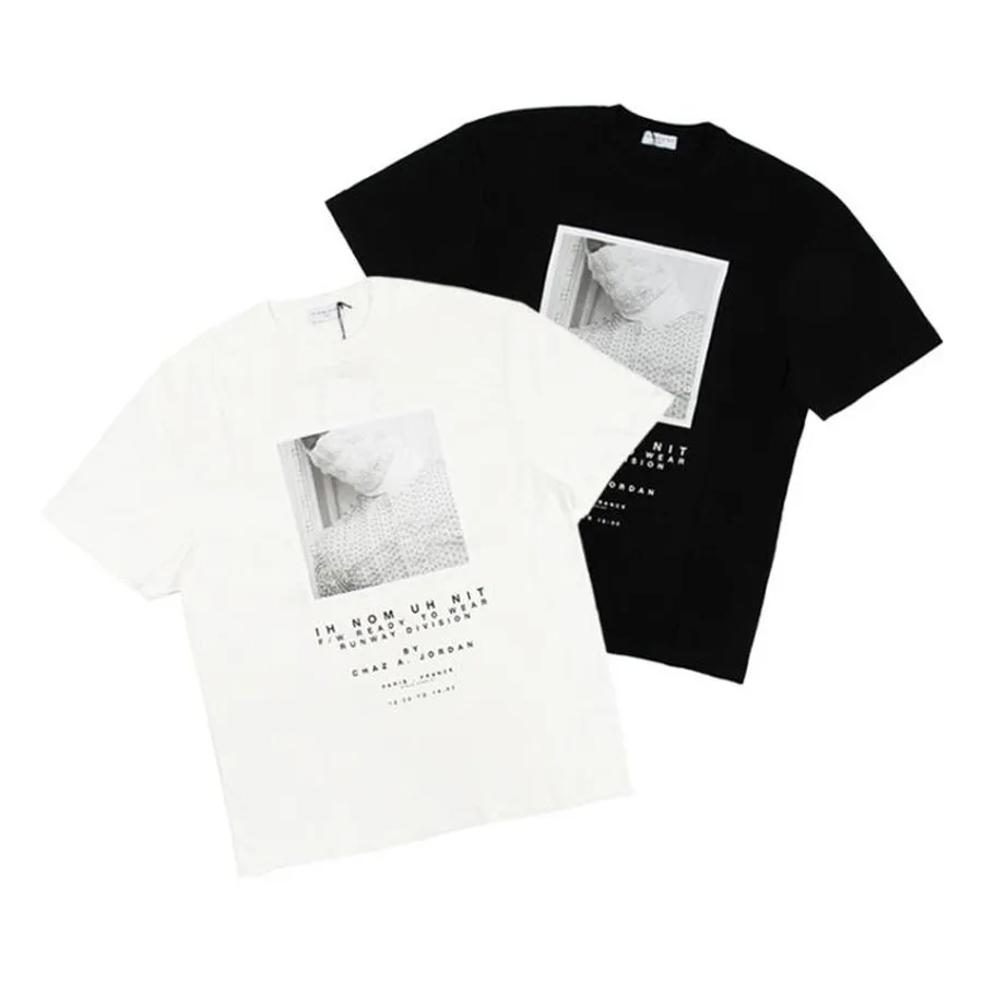 

Футболка harajuku Ih nom uh nit для мужчин и женщин, Мужская футболка с принтом жемчужной маски, Свободный Топ с цифровой печатью, футболки