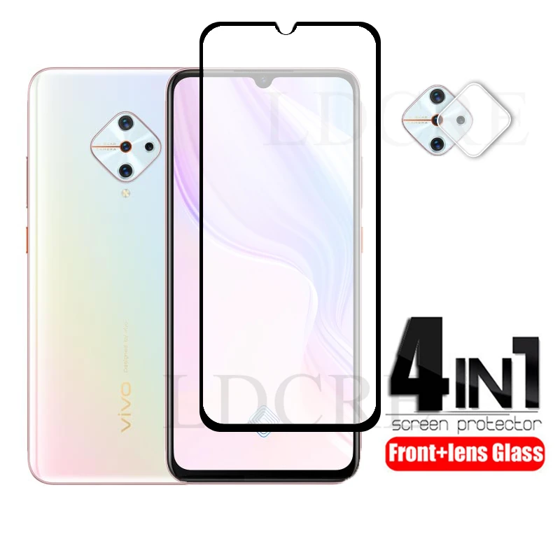

2Pcs For Vivo V17 Glass Full Tempered Glass HD Screen Protector for Vivo V17 Screen Protector Camera Film For Vivo V17 Russia