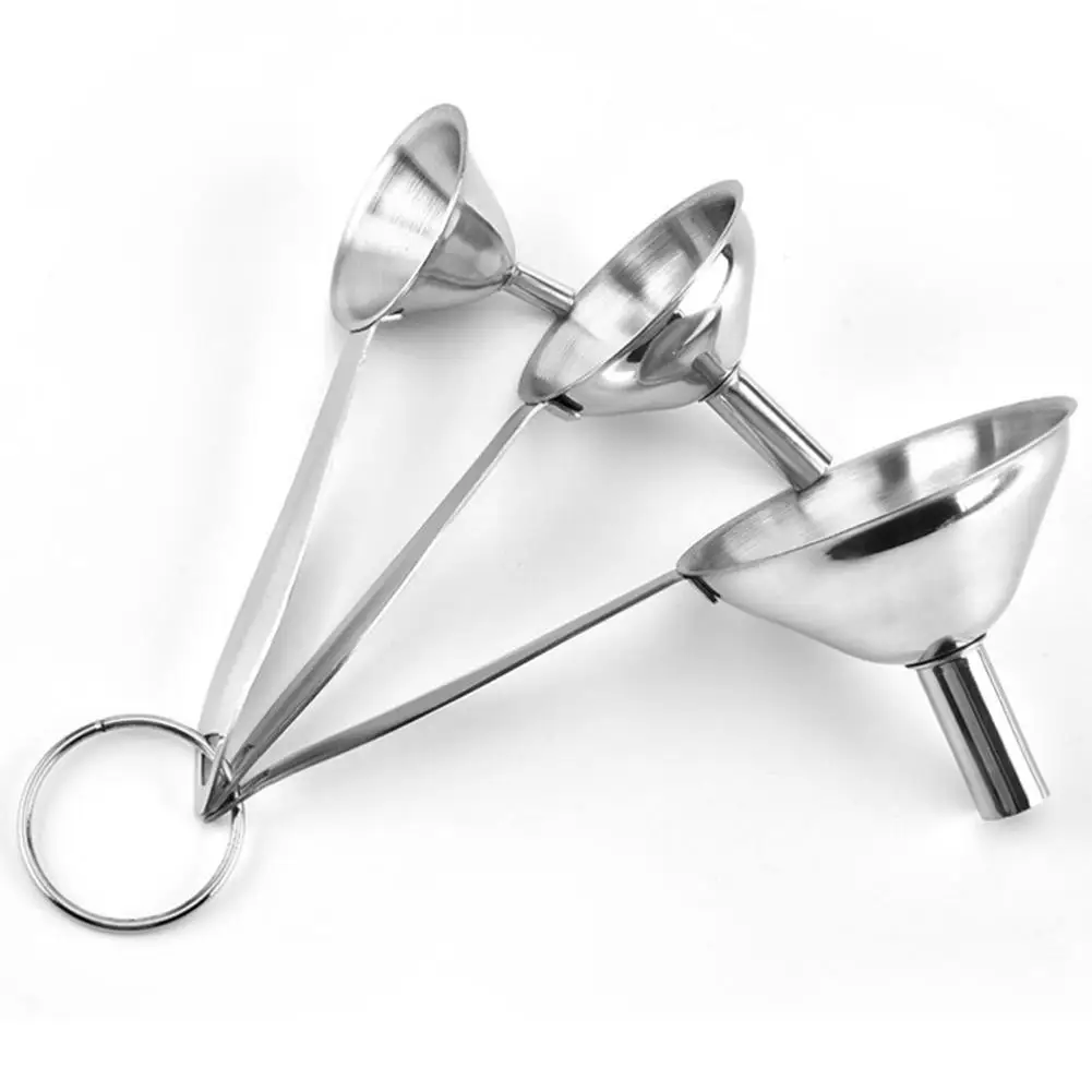 Новый 3 шт. Воронка Из Нержавеющей Стали масляный фильтр от насекомых кухонные