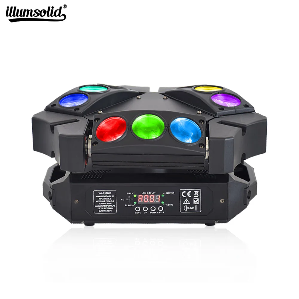 

MINI LED 9x12W Spider Light RGBW DMX512 LED Spider Moving Head Beam Light Used In DJ Disco Bar KTV Stage Lighting