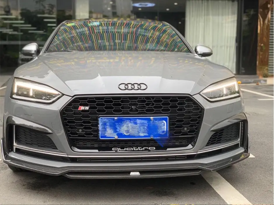 Передний бампер для Audi A3 S3 A4 S4 A5 S5 2017-2019 из углеродного волокна | Автомобили и