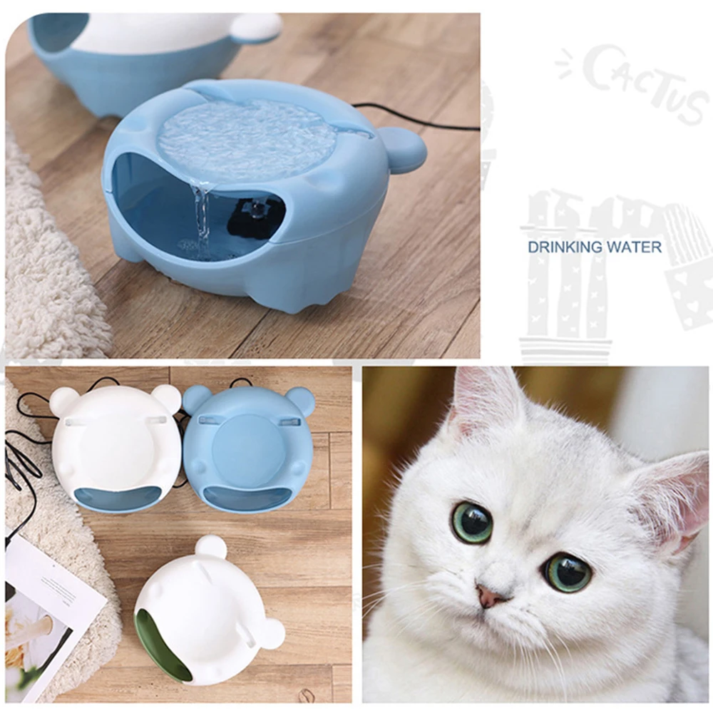 

Automatic Luminous Water Fountain For Cats For Fountain Electric Drinking Dispenser Dogs A Cat Water Bowls USB
