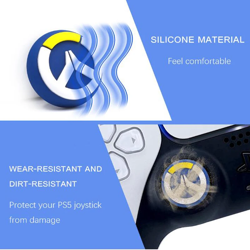 2 шт. силиконовый чехол контроллер аналоговый джойстик для пальца ручки крышки PS5