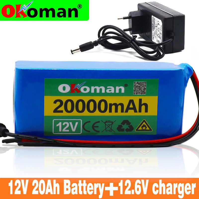 Высокое качество 18650 аккумулятор большой емкости 12v 20ah литиевая батарея Защитная