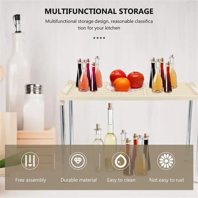 

Multifunction Storage Rack Home Sundries Organizer Kitchen Condiment Rack