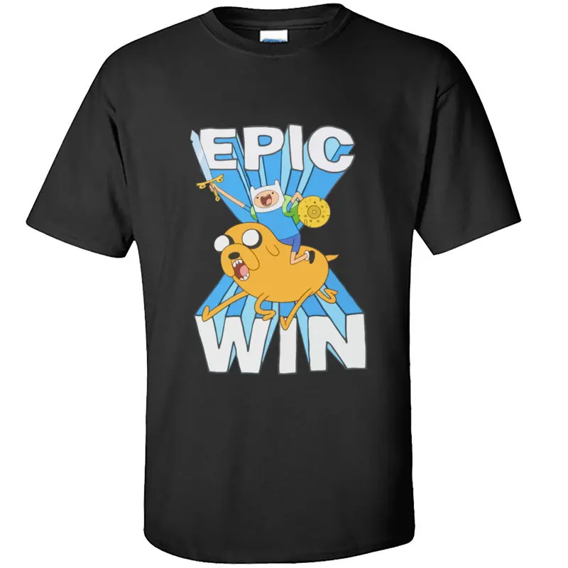 Футболка Epic Win Adventure Time с аниме Мужская модная тенниска забавным мультяшным