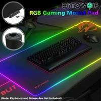 blitzwolf bw mp1 rgb gaming mouse pad large keyboard for pad for pc desktop table protective mat for home office mouse pads