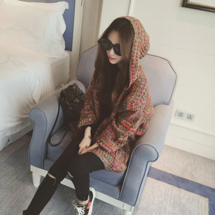 Sweater women cardigan 2019 hooded casual autumn and winter loose large size hot sell clothes vestidos MMY76015 |