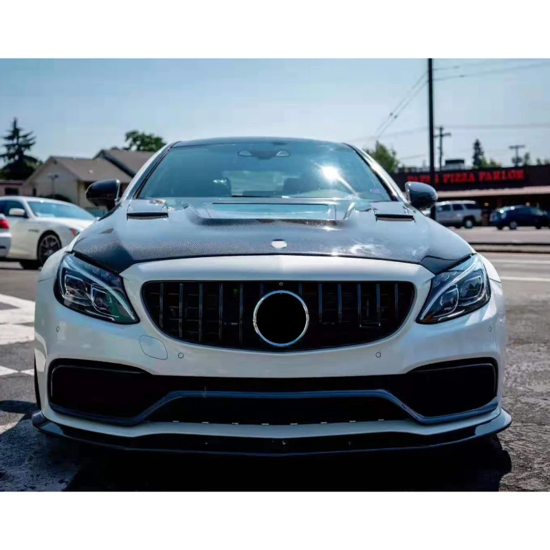 Передняя решетка GT для Mercedes W205 C Class 2015-2021 C63 C63S AMG sport передняя из АБС передний