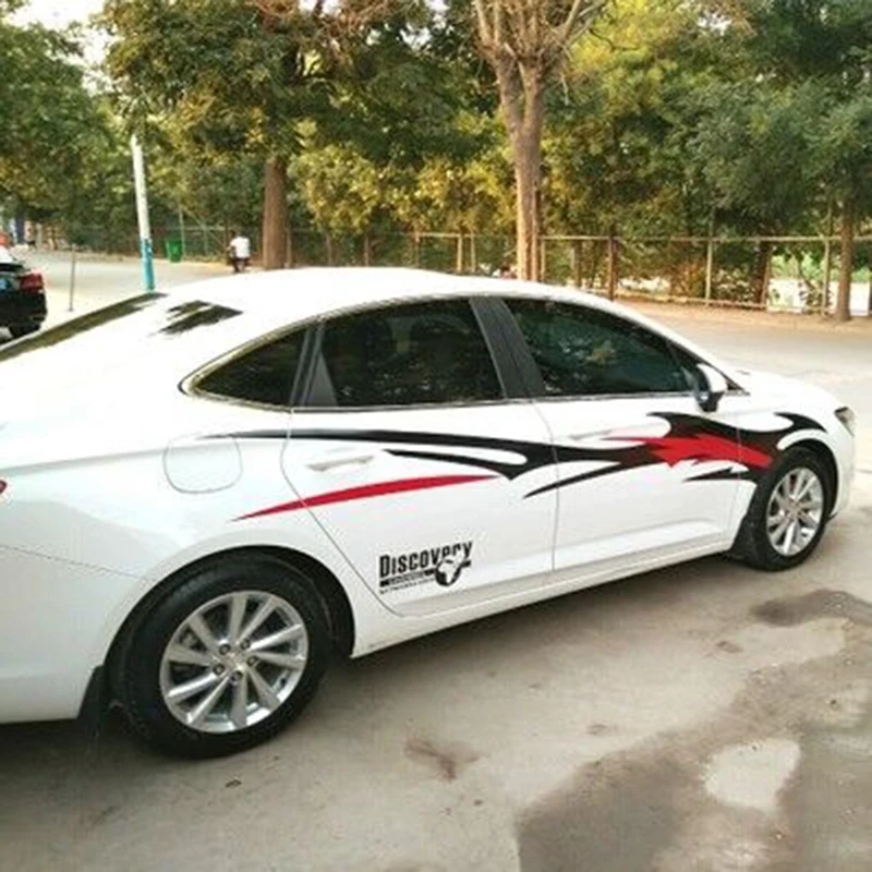 Двусторонние виниловые наклейки Flame Totem для автомобиля на всю талию хороший