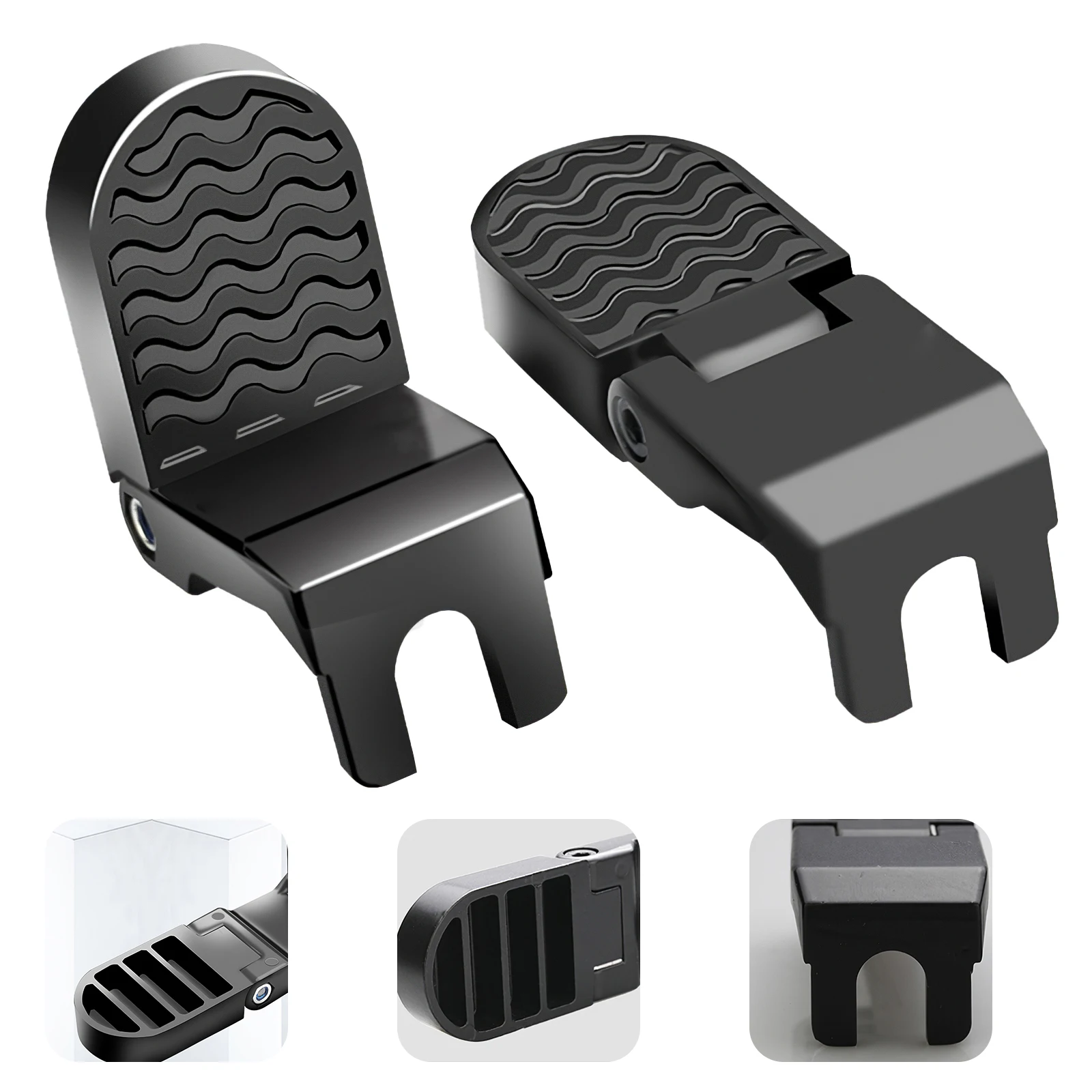 2 шт. Нескользящая велосипедная педаль из алюминиевого сплава передняя и задняя