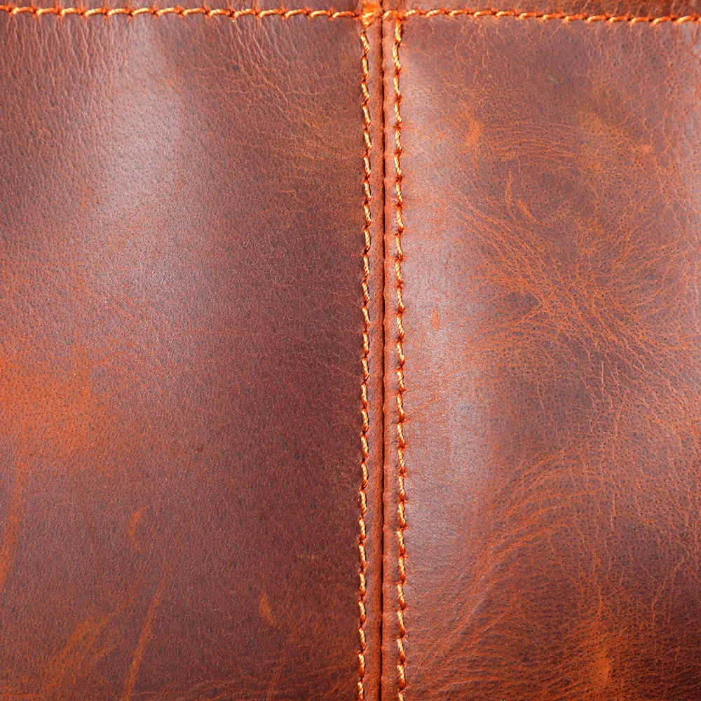 Coffee Leather Tote Bag | Aurora™