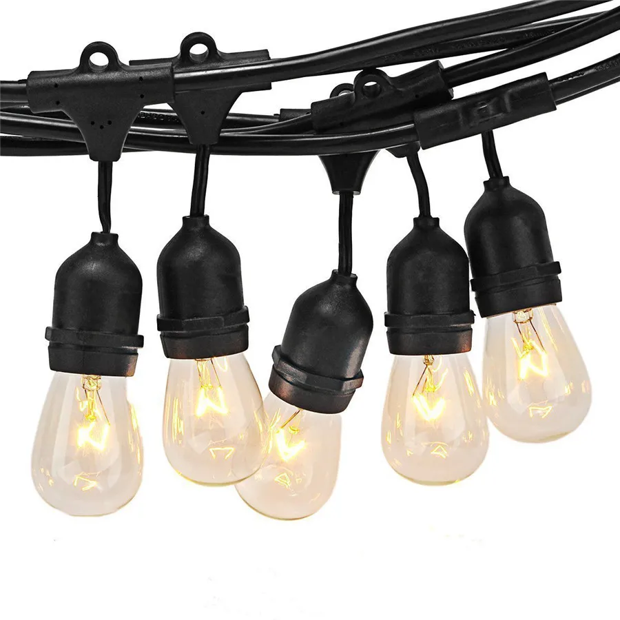 

Thrisdar 10M/15M Garland Lamp S14 11W Bulbs For Ooutdoor String Lights Retro Edison Filament Bulb Garden Christmas Lights