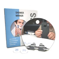 shower mirror for shaving strong suction cup razor holder 360 degree rotation shower makeup mirrors fog free bathroom mirror