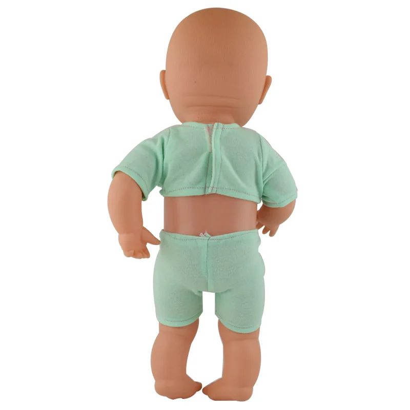 Дешевая зеленая одежда с коротким рукавом подходит для 36 см куклы My First Annabell 35 Nenuco