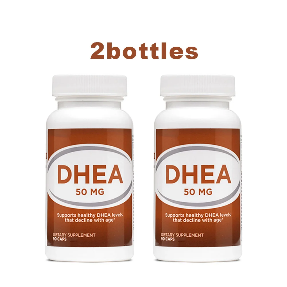 

2 X DHEA 50 мг * 90 капсул/бутылка непрерывный выпуск дегидроизоандростерона поддерживает здоровые уровни DHEA, которые уменьшаются со временем