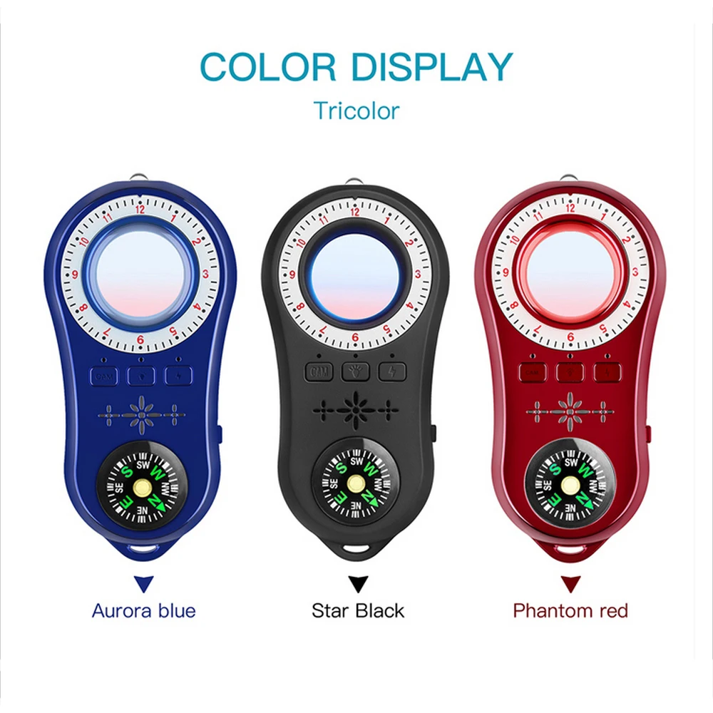 

Anti-candid Infrared Scanner Hidden Camera Detector Artifact Hotel Anti-monitoring Eavesdropping Wireless Signal Positioning