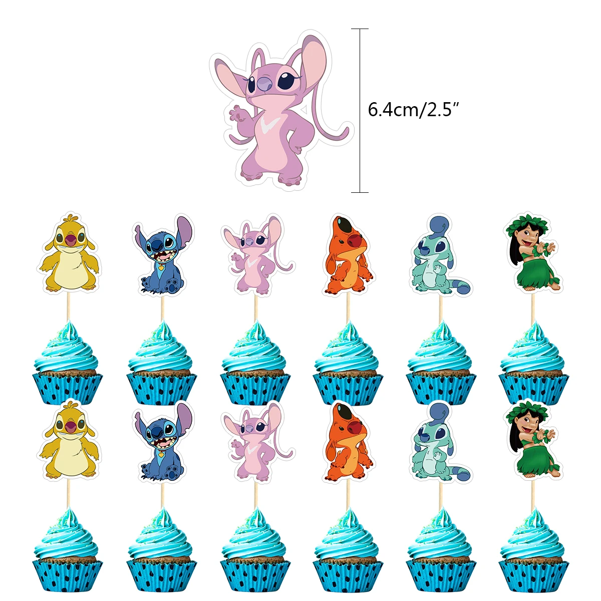 

Disney Lilo & Stitch party supplies banner balloon cupcake topper birthday decoration shower kids Celebration Supply Disposable