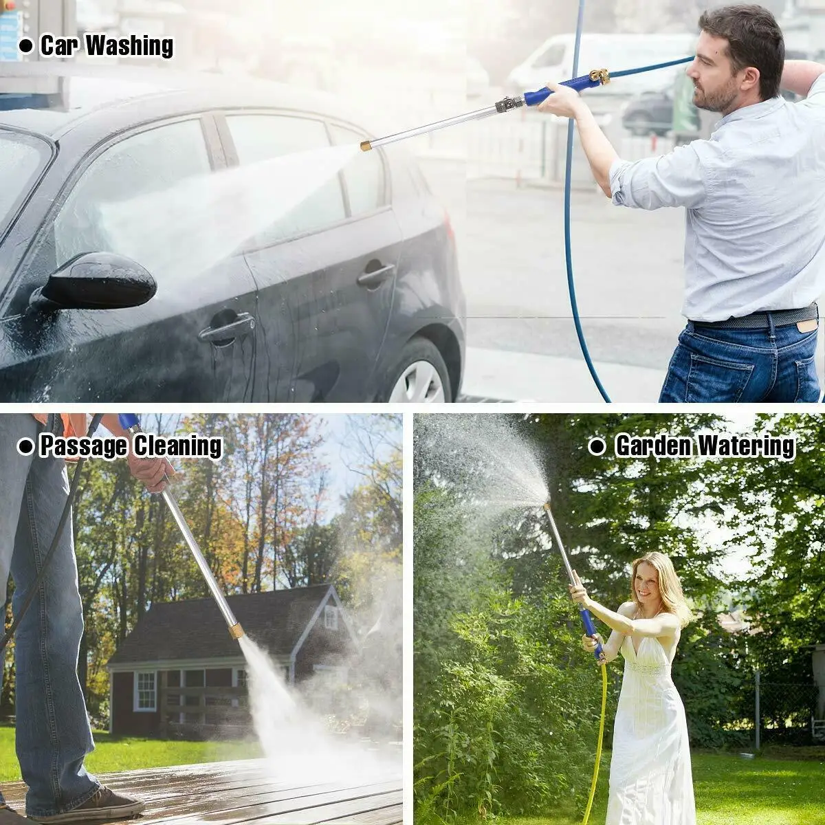 Car Washing Window Cleaning Tool 2-IN-1 High Pressure Power Washer Garden Water Guns | Дом и сад