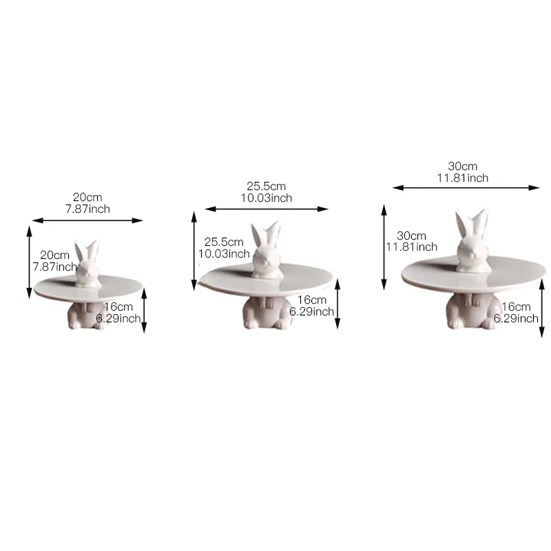 Стенд для капкейков Керамика торт лоток закусок печенья кролик конфеты блюдо