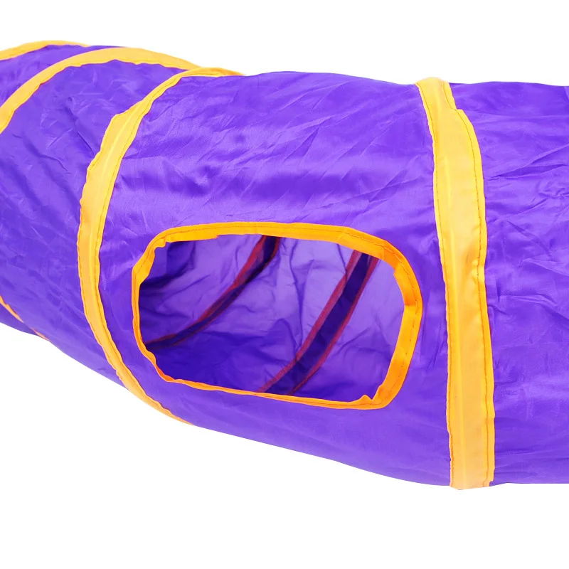 Забавная игрушка туннель для кошек Складные Игрушки туннели котят Обучающие