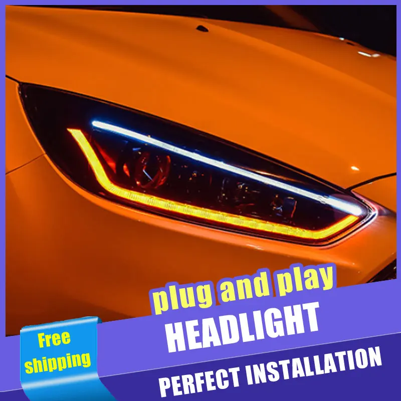 Автомобильные светодиодсветодиодный фары для Ford Focus 2015-2018 фокусировочной