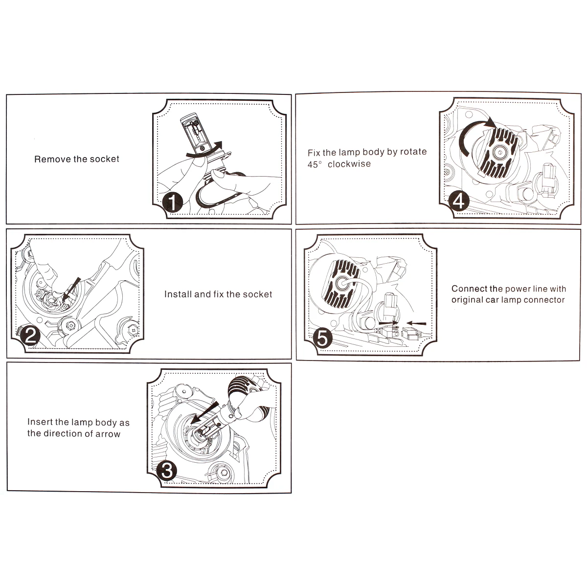 

2pcs H4 HB2 9003 X3 50W 6000LM 3000K 6500K 8000K LED Car Headlight Automobile Fog Lamp Hi or Lo Light Bulbs for Cars Off road