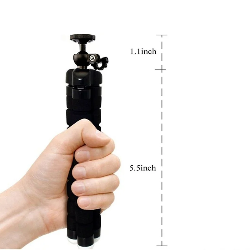 

Mini Flexible Sponge Octopus Tripod Bracket for iPhone Samsung Xiaomi Huawei Mobile Phone Smartphone Tripod for Gopro 8 7 Camera