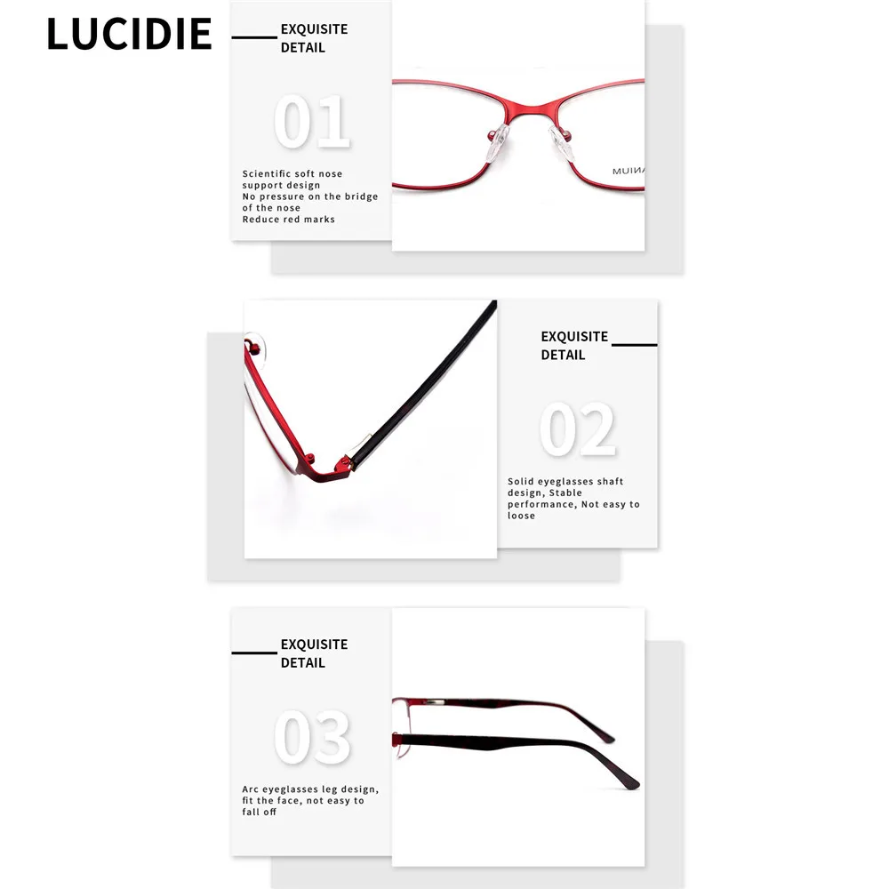 Мужские и женские очки кошачий глаз Lucide в оправе с защитой от синего света по