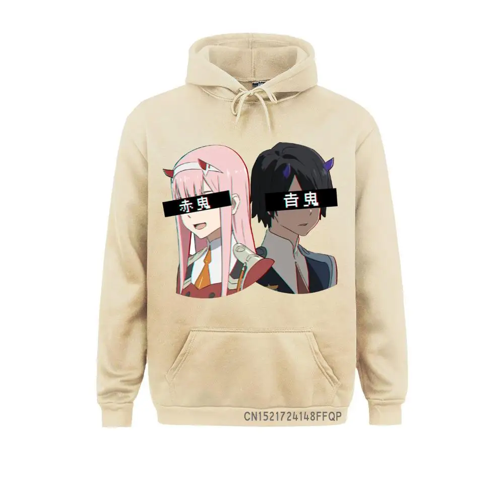Men Aka Oni And Ao Oni Darling In The Franxx Zero Two Sweatshirt Designer Clothing Hoodies Coats Classic Fit Pullovers images - 6