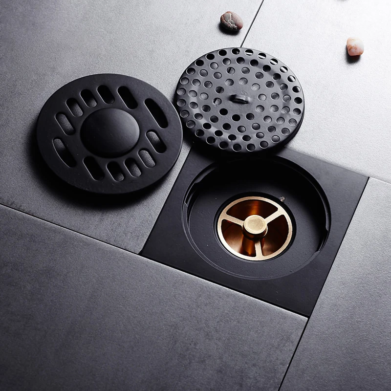 Сетка для слива отходов квадратный фильтр ванны латунная решетка волос в ванной