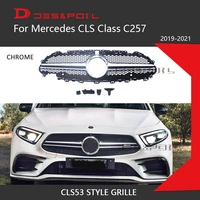 new cls c257 cls53 amg style grill for mercedes cls facelift auto front grille 2019 cls300 cls350 cls450 cls500 cls53 amg