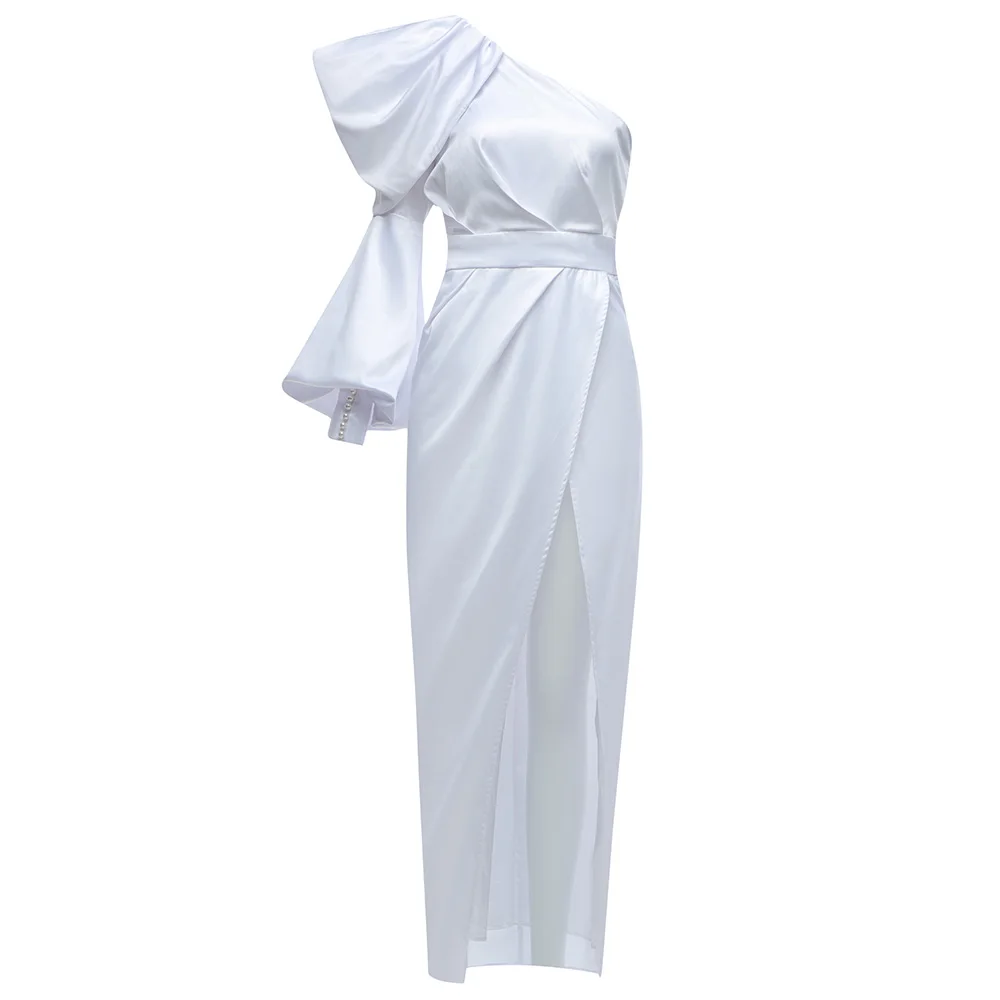 

Elegant White Long Dress New Arrival Fashion Women Dress Sexy Party Club Celebrity Maxi Dresses Ladies Clothing
