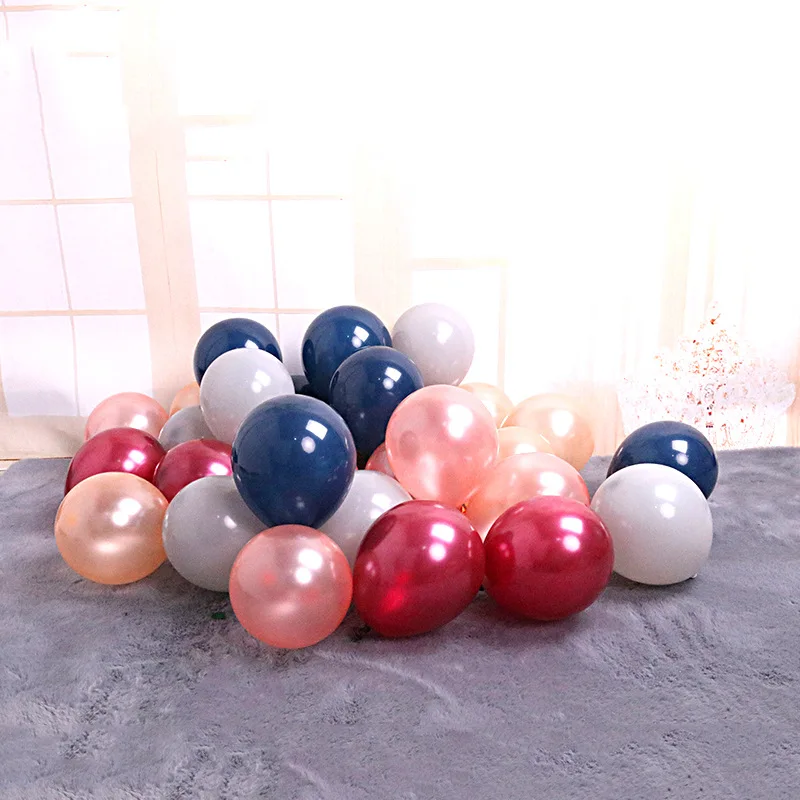 10/50 100 шт 5 дюймов жемчужно-розово-золотые латексные шары украшение для дня