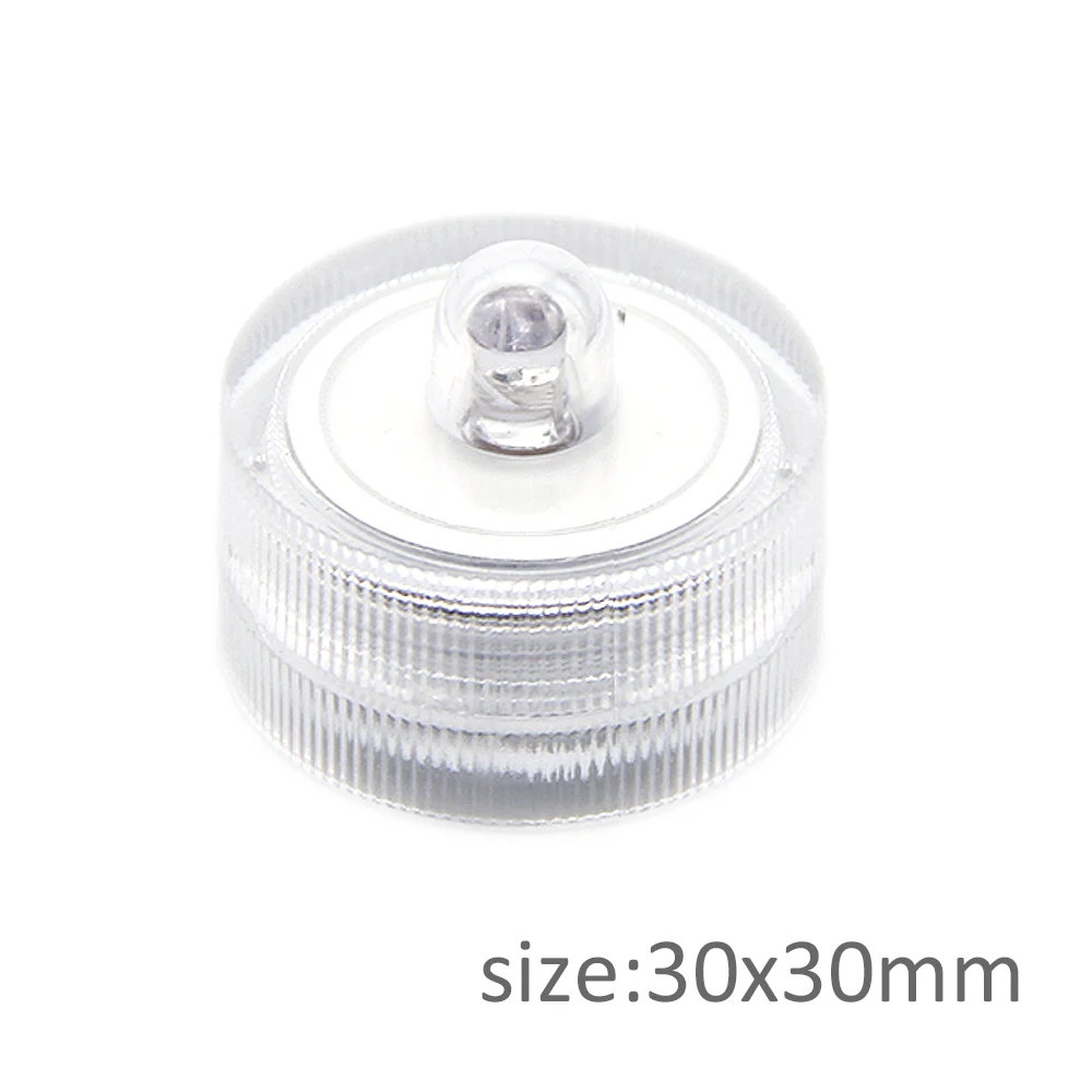 New 30x30x25m 12Pcs Luminous Light Up Flashing Waterproof Candle Lamp for DIY Anniversary Home Decor Party Wedding,12Yc7639