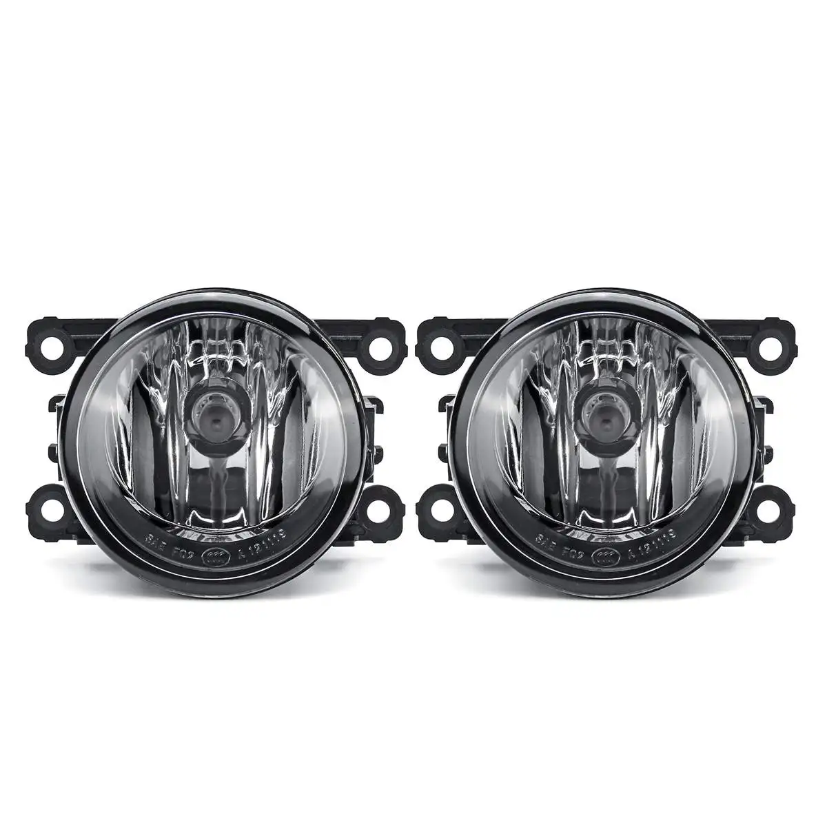 Пара противотуманных светильник р на автомобильный бампер с крышкой комплект