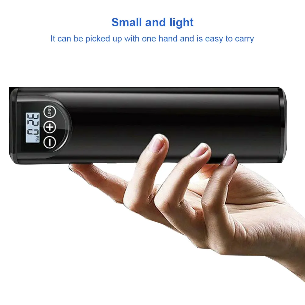 comprar Compressor De Ar Elétrico Portátil Inflator Tela Lcd Pneu Bomba Pressão Dos Pneus Do Carro Mtb Bicicleta Usb Recarregável