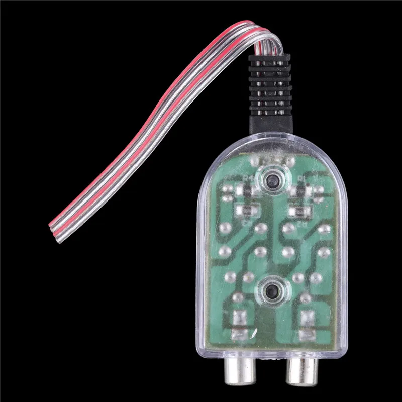 1 шт. универсальный автомобильный стерео радиоконвертер 12 В RCA динамик усилитель