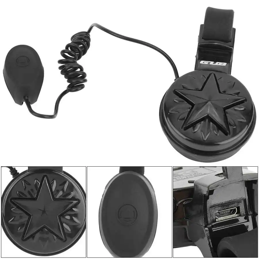 GUB Электрический рожковый сигнал для велосипеда с USB-зарядкой креплением на руль
